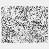 Uw aangepaste tapelandenmandje, groot/luipaard afd fleece deken (Voorkant (Horizontaal))