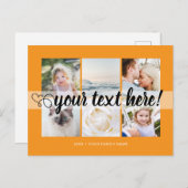 Uw aangepaste tekst 6 foto's collage universeel briefkaart (Voorkant / Achterkant)