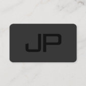 Uw aangepaste tekst Elegant Modern Monogram Visitekaartje (Voorkant)