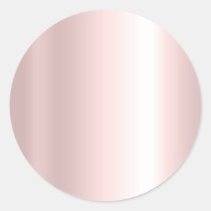 Uw aangepaste tekst Elegante sjabloon Blank Roze G Ronde Sticker