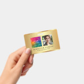 Uw aangepaste tekst Foto Bedrijf Logo Naam Gold Badge (Handheld)