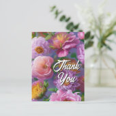 Uw aangepaste tekst gemengde bloemen 22 sjabloon (Staand voorkant)