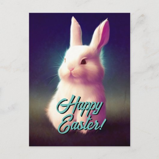 Uw aangepaste tekst Happy Easter Bunny-sjabloon Feestdagenkaart (Voorkant)