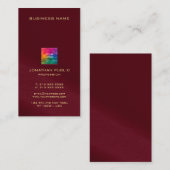 Uw aangepaste tekst hier Bourgogne Sjabloon vertic Visitekaartje (Voorkant / Achterkant)