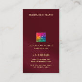 Uw aangepaste tekst hier Bourgogne Sjabloon vertic Visitekaartje (Voorkant)