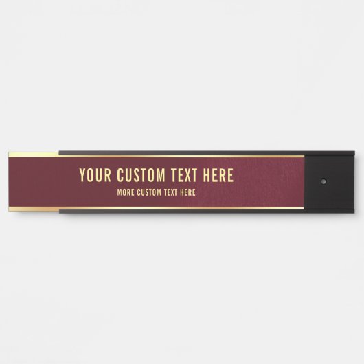 Uw aangepaste tekst hier Elegant Eenvoudig Ontwerp Deurbordje (Voorkant)