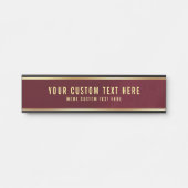 Uw aangepaste tekst hier Elegant Modern Home Deurbordje (Voorkant)