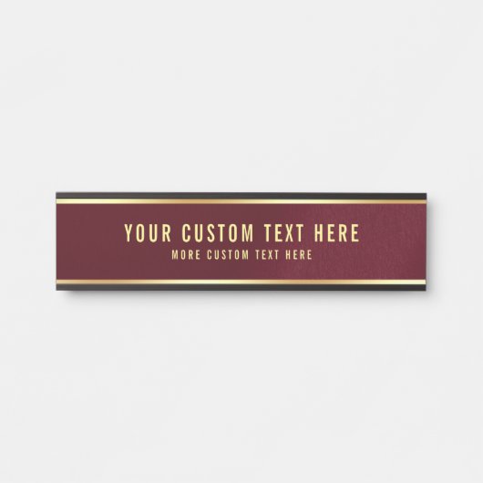 Uw aangepaste tekst hier Elegant Modern Home Deurbordje (Voorkant)