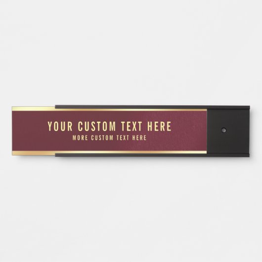 Uw aangepaste tekst hier Elegant Modern Home Deurbordje (Voorkant)