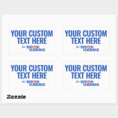 Uw aangepaste tekst hier voor Biden Harris 2024 Rechthoekige Sticker (Vel)