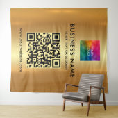 Uw aangepaste tekst Logo Faux Gold Extra Large XL Wandkleed (In Situ (horizontaal))