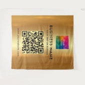 Uw aangepaste tekst Logo Faux Gold Extra Large XL Wandkleed (Voorkant (horizontaal))