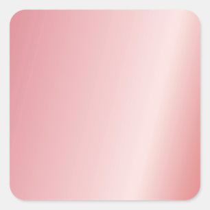 Uw aangepaste tekst Logo QR Code Blank Roos Gold Vierkante Sticker