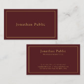 Uw aangepaste tekst Moderne eenvoudige Sjabloon El Visitekaartje (Voorkant / Achterkant)