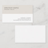 Uw aangepaste tekst Moderne Minimalistische Profes Visitekaartje (Voorkant / Achterkant)