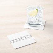 Uw aangepaste tekst & moderne strepen | Zwart & Wi Kartonnen Onderzetters (Insitu)