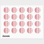 Uw aangepaste tekst monogram naam roze goud blanco ronde sticker (Vel)