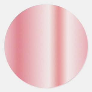 Uw aangepaste tekst monogram naam roze goud blanco ronde sticker