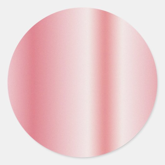 Uw aangepaste tekst monogram naam roze goud blanco ronde sticker (Voorkant)