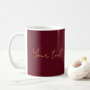 Uw aangepaste tekst naam Elegante sjabloon typogra Koffiemok