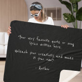 Uw aangepaste tekst of grappen in BFF Sherpa Blank Deken