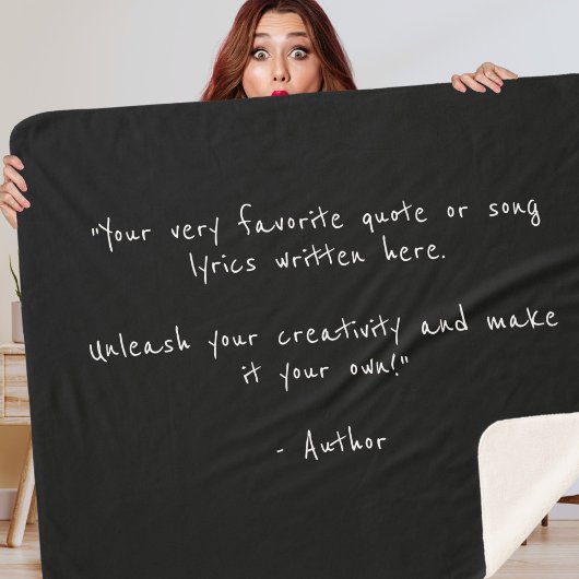Uw aangepaste tekst of grappen in BFF Sherpa Blank Sherpa Deken