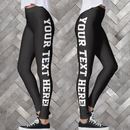 Uw aangepaste tekst ontwerpt uw eigen Leggings