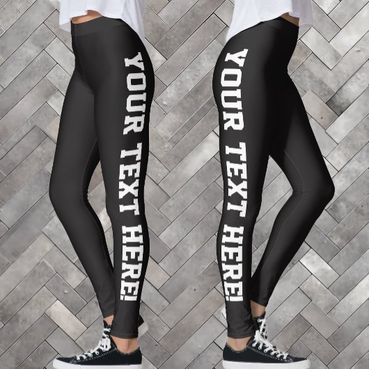 Uw aangepaste tekst ontwerpt uw eigen Leggings