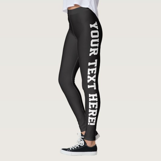 Uw aangepaste tekst ontwerpt uw eigen Leggings (Links)