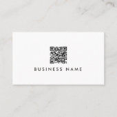 Uw aangepaste tekst QR-code modern eenvoudig sjabl Visitekaartje (Voorkant)