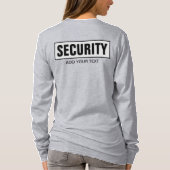 Uw aangepaste tekst sjabloon Dames Lange Mouwen Gr T-shirt (Achterkant)