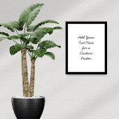 Uw aangepaste tekst toevoegen Minimal Cursive Scri Poster