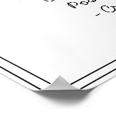 Uw aangepaste tekst toevoegen Minimale cursieve ra Poster (Hoek)