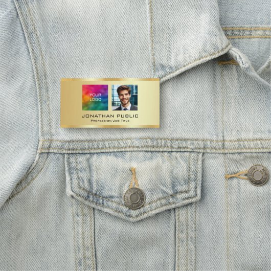 Uw aangepaste tekst Upload foto Bedrijfslogo naar Naamplaatje (In situ)