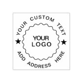 Uw aangepaste tekst Voeg Logo Professional circle  Rubberstempel (Afrduk)