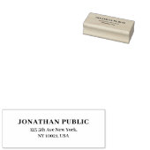 Uw aangepaste tekstnaam Sjabloon Retouradres Rubberstempel (Gestempeld)