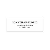 Uw aangepaste tekstnaam Sjabloon Retouradres Rubberstempel (Afrduk)