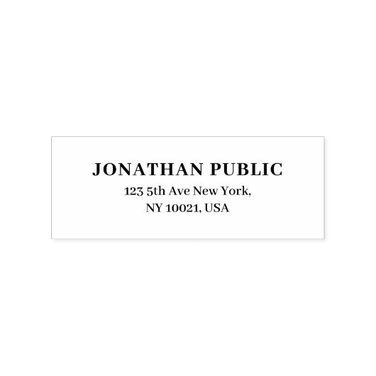 Uw aangepaste tekstnaam Sjabloon Retouradres Rubberstempel (Afrduk)