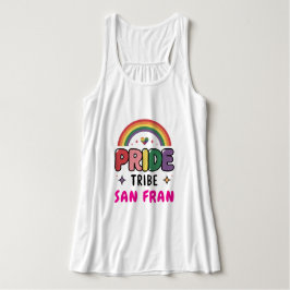 UW AANGEPASTE TROTS STAM Kleurrijke LGBTQ + Regenb Tanktop