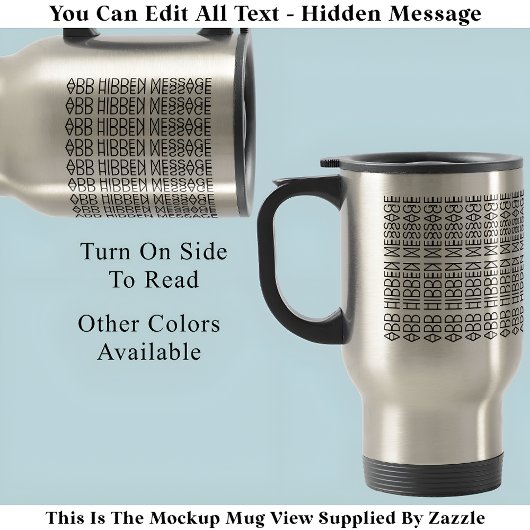 Uw aangepaste verborgen bericht 149BS nieuwigheid Reisbeker