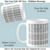 Uw aangepaste verborgen bericht 149BW nieuwigheid Koffiemok