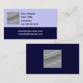Uw aangepaste vierkante Afbeelding San Serif Kaart Visitekaartje (Voorkant / Achterkant)