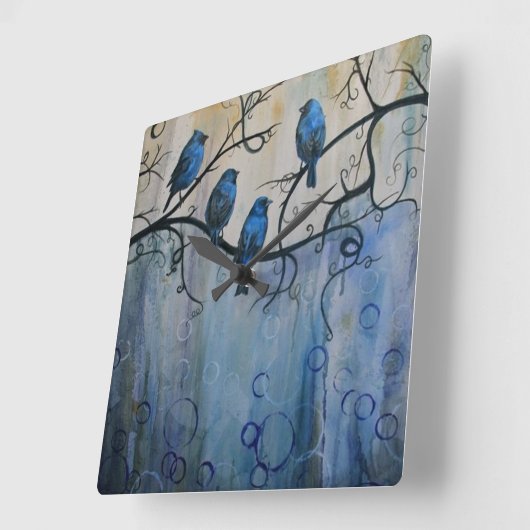 Uw aangepaste vierkante wandklok (Hoek)