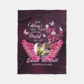 Uw aangepaste vleugels waren gereed, maar mijn har fleece deken (Voorkant)