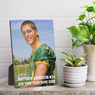 Uw aangepaste voetbal- of sportfoto van 5 x 7 fotoplaat