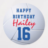 Uw aangepaste volleybal/waterpoloJersey nummer Labels (Design 2)