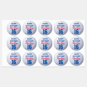 Uw aangepaste volleybal/waterpoloJersey nummer Labels (Vel)