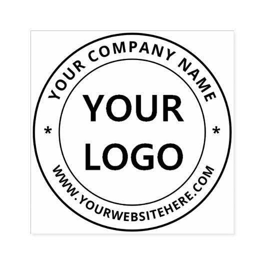 Uw aangepaste zakelijke Logo - Professional Rubberstempel (Afrduk)