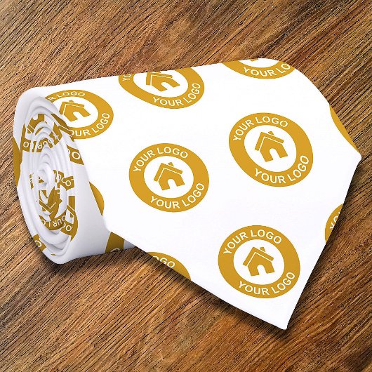 Uw aangepaste zakelijke Logo White Promotional Stropdas