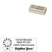 Uw aankoop maakte mijn dag, verpakking rubberstempel (Gestempeld)